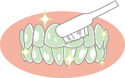 フッ素で歯質強化イメージ画像